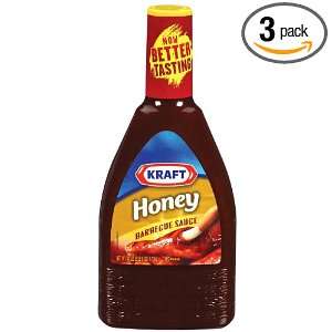 Kraft Barbecue Sauce, Honey, 40 Ounce Bottles (Pack of 3)  