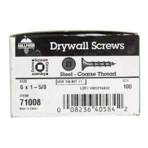  Bx/100 x 9 Hillman Drywall Screws (71008)