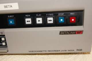 Nice Sony Betacam SP UVW 1400 Video Player/ Editing Machine 