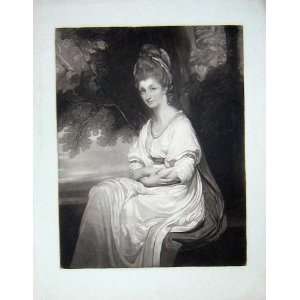  Large Antique Portrait Henrietta Countess Warwick Lady 