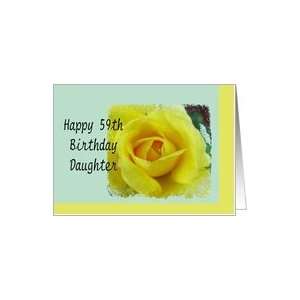  59th Birthday, Daughter Card Toys & Games