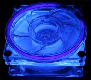 80mm UV Blue Cold Cathode Fan CCFL FAN KIT CASE MOD KIT  