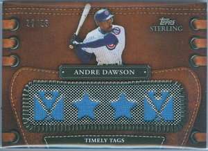 ANDRE DAWSON 2010 TOPPS STERLING GAME USED JERSEY SP/25  