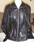 marc new york andrew marc leather jacket women sz x