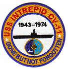 US NAVY SHIP PATCH, USS INTREPID CV 11 Y