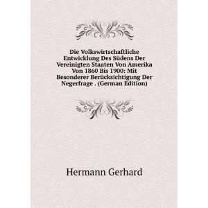   Der Negerfrage . (German Edition) Hermann Gerhard Books