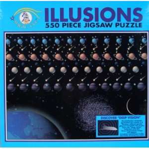  550pc. Magic Eye Illusions Planets Puzzle Toys & Games