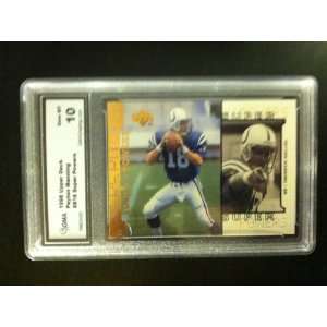  Peyton Manning 1998 Upper Deck uper Powers #S16 RC graded 