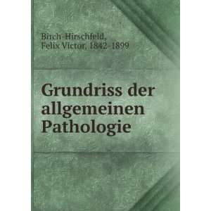   Pathologie Felix Victor, 1842 1899 Birch Hirschfeld Books