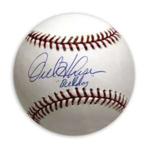 Orel Hershiser Signed Bulldog MLB Baseball  Sports 