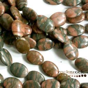  NATURAL CHINESE RIVER STONE 15X20 OVAL GEM BEADS 16 