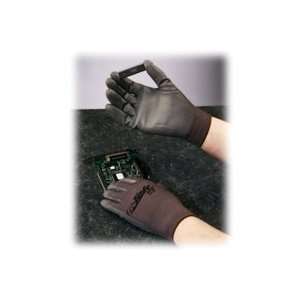 Tek NPG, Gray Urethane Coated Palm & Fingers on Gray Seamless Knit 
