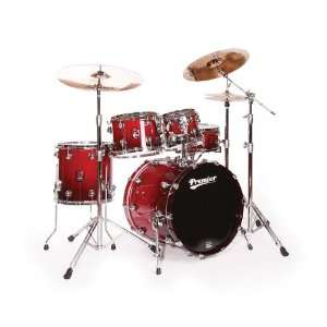   22 Shell Pack, Drum Set (Cherry Red Fade Lacquer) Musical Instruments