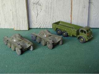 DINKY,2 E.B.R.Panhard Tank # 80A & Ten Ton Truck # 622  