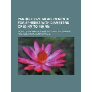 Particle size measurements for spheres with diameters of 50 nm to 400 