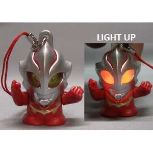  Ultraman Light up Figure Charm Mascot Strap Mebius Toys & Games