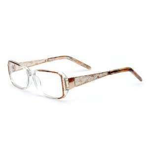  I 80569 prescription eyeglasses (Brown/ Clear) Health 