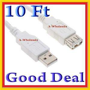 10FT USB 2.0 A TO A MALE FEMALE EXTENSION MF CABLE 123  