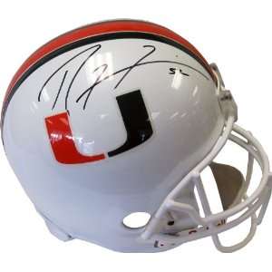   Autographed University of Miami Hurricanes Helmet 