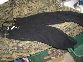 polartec bib coveralls military black fleece SM L classic 200 cold 