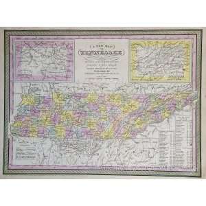  Mitchell Map of Tennessee (1852)