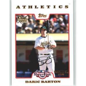 2008 Topps Opening Day GOLD #215 Daric Barton (RC)   Oakland Athletics 