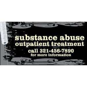  3x6 Vinyl Banner   Outpatient Treatment, Call for 