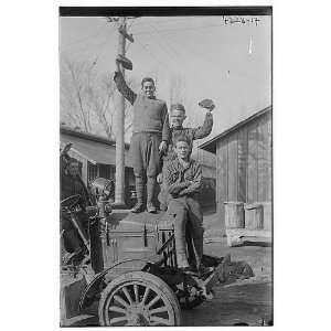  Photo Unidentified men posing on automobile 1900