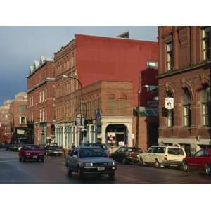 Street Scene with Cars, in Portland, Maine, New England, United States 