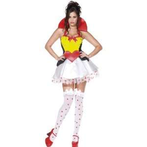  Smiffys Fever Queen Of Hearts Costume, Black, Re Toys 
