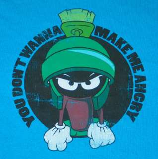 Looney Tunes Marvin the Martian Figure, Anger Management T Shirt, NEW 