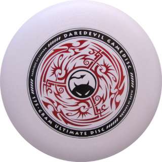 White Daredevil 175 gram Ultimate Frisbee Game Disc  
