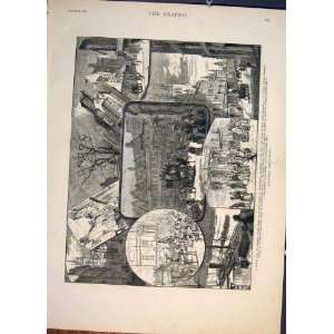  London Sketches Thames Bridge Cheapside Print 1881