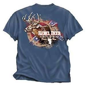 Buck Wear Rebel Growem Bigger Blue Tee Xlarge  Sports 