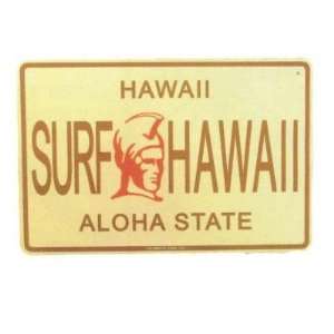   Surf Co SF70 12X18 Aluminum Sign Hawaii Surf Hawaii Electronics