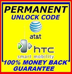 UNLOCK Code For ATT HTC Fuze Touch Pro Tilt 2 8925 Pure  