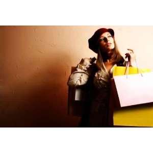  Portrait of Young Beautiful Women with Her Shopping Bags 