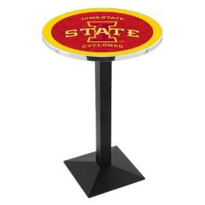 36 Iowa State Counter Height Pub Table   Square Base  