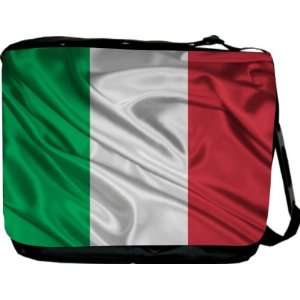  Italy Flag Messenger Bag   Book Bag   School Bag 