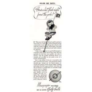   Ad 1935 Macgregor Golf Balls Igloo Ike Macgregor Golf Balls Books