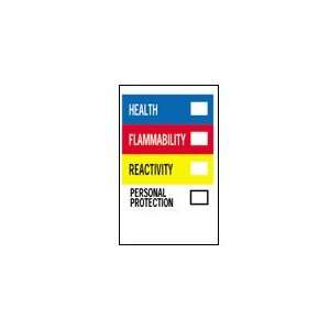 Write On Right To Know Laboratory Labels (B 235; HMIG Color Bar; Paper 