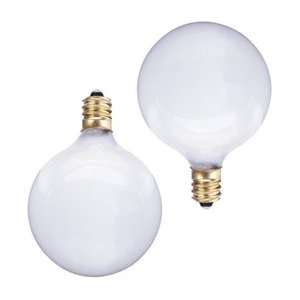  60W Van Globe Bulb   2 Pack   White