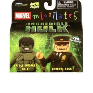   Hulk Movie 2 Pack Battle Damaged Hulk and General Ross Toys & Games