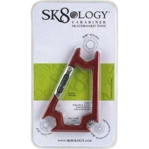 Sk8ology Carabiner Red Skateboard Tool  