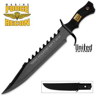 United Cutlery Marine Force Recon Night Stalker Bowie Knife  