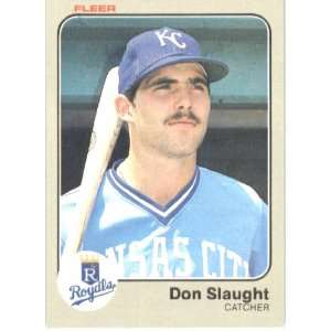 1983 Fleer # 123 Don Slaught Kansas City Royals Baseball 