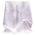 White Christening Blanket with Crosses 32x43 LAST ONE