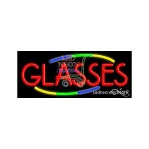  Glasses Neon Sign 13 inch tall x 32 inch wide x 3.5 inch 