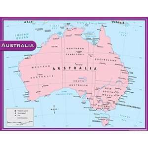   TEACHER CREATED RESOURCES AUSTRALIA MAP CHART 17X22 