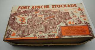 Vintage Fort Apache Stockade Series 2000 No 3660 Toy Set Marx 1950s 